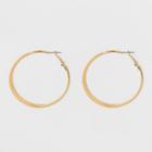 Target Large Knife Edge Hoop Earrings - A New Day Gold