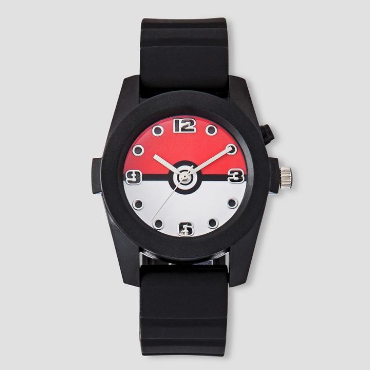 Nintendo Boys' Pokemon Flashing Watch-black, Black