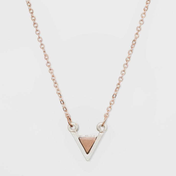 Chevron Inlaid Necklace - Universal Thread,