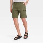 Men's 9.5 Relaxed Fit Utility Cargo Shorts - Goodfellow & Co Olive Green