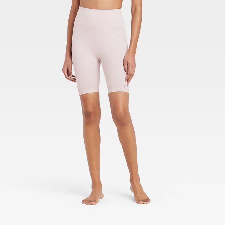 Women's High-rise Seamless Bike Shorts 7 - Joylab Lilac
