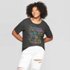 Women's Disney The Lion King Hakuna Matata Plus Size Short Sleeve Neon Graphic T-shirt - (juniors') - Black