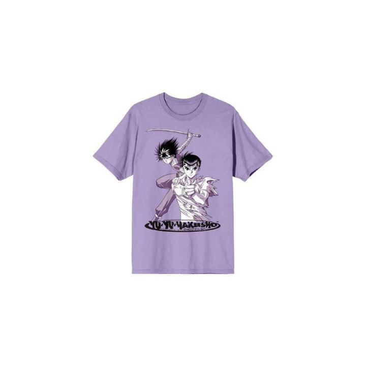 Men's Yu Yu Hakusho Short Sleeve Graphic T-shirt - Lavender