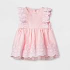 Baby Girls' Eyelet Dress - Cat & Jack Pink Newborn, Girl's
