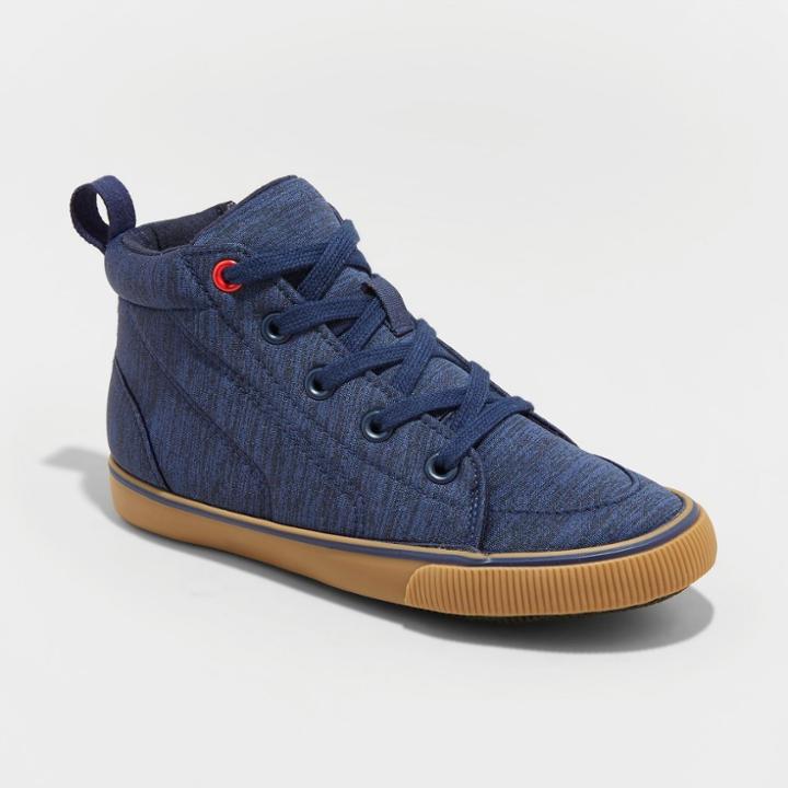 Boys' Ansel Neoprene Mid Top Sneakers - Cat & Jack Navy