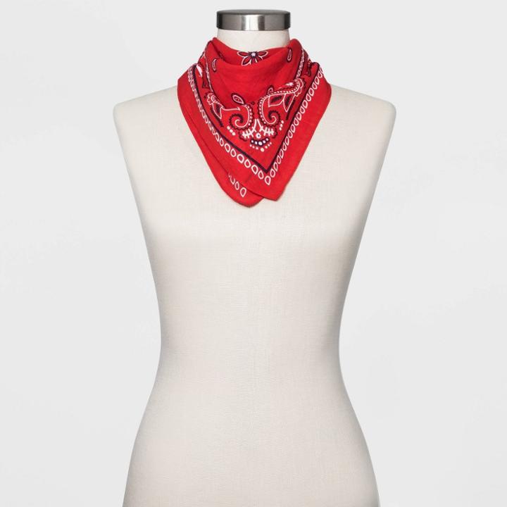 Mighty Fine Women's Americana Bandana - Red, Women's,