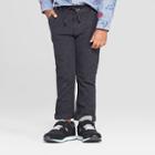 Toddler Boys' Pull-on Dressy Trouser - Cat & Jack Charcoal 12m, Boy's, Gray