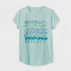 Girls' Short Sleeve 'reflect' Graphic T-shirt - All In Motion Green