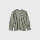 Women's Raglan Twill 3/4 Sleeve Top - Prologue Green