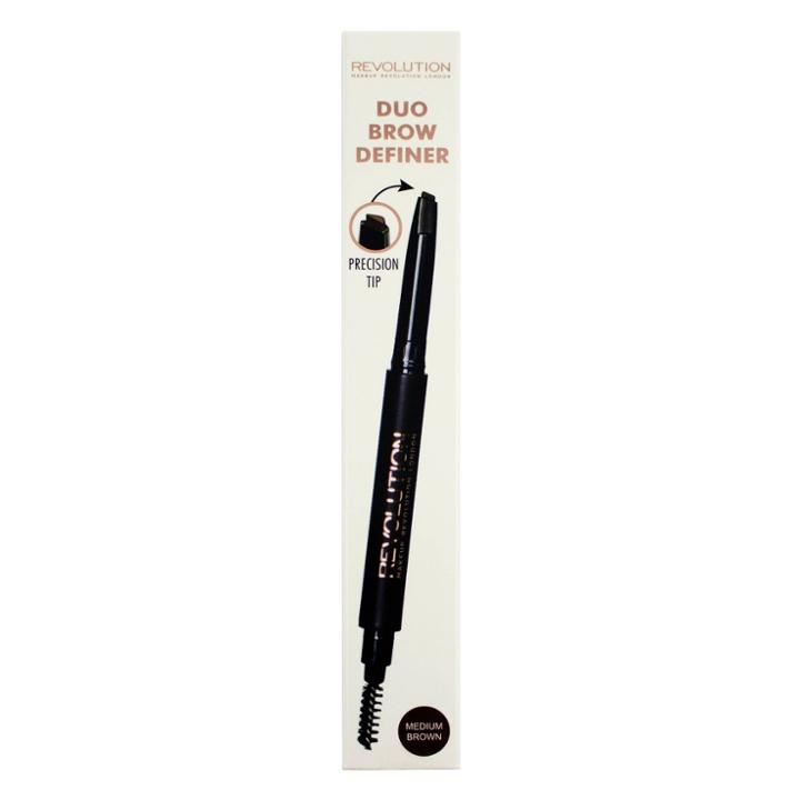 Revolution Beauty Duo Brow Definer - Medium Brown