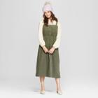 Women's Corduroy Dress - Universal Thread Olive (green)