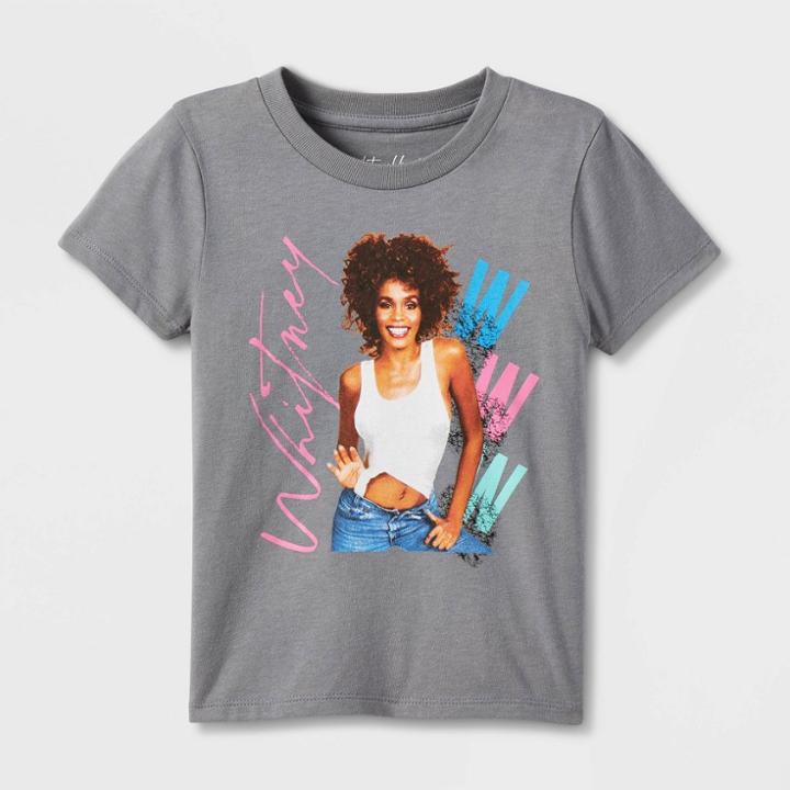 Toddler Girls' Merch Traffic Printed Short Sleeve T-shirt - Gray