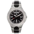Men's Croton Analog Watch - Two Tone With White Markers, Black