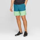 Men's Color Blocked Running Shorts - C9 Champion Jeweled Jade