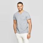 Men's Standard Fit Short Sleeve Elevated Ultra-soft V-neck T-shirt - Goodfellow & Co Masonary Gray
