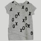 Afton Street Petiteafton Baby Girls' Street Short Sleeve High Low T-shirt - Gray