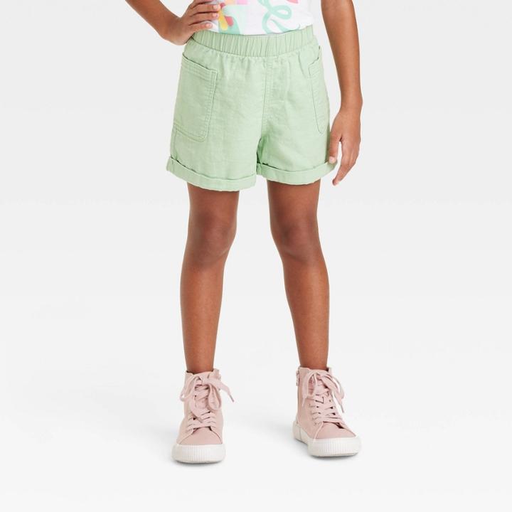 Girls' Utility Woven Midi Shorts - Cat & Jack