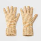 Women's Ribbed Lined Gloves - Universal Thread Cream/gold