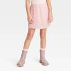 Girls' Floral Pull-on Satin Skort - Art Class