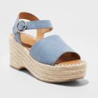 Women's Morgan Two Piece Espadrille Wedge - Universal Thread Blue