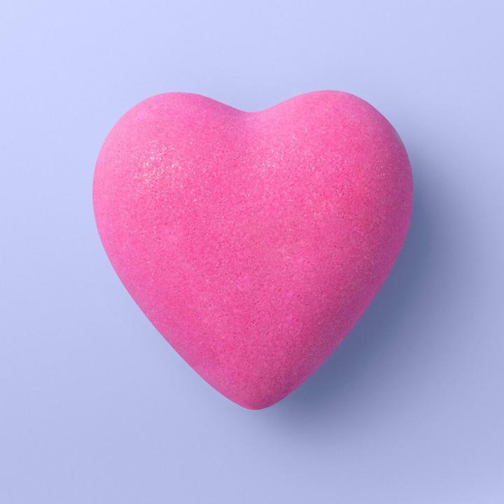 Heart Shaped Bath Bomb - 3.5 Fl Oz - More Than Magic Friendly Fruits, Pink