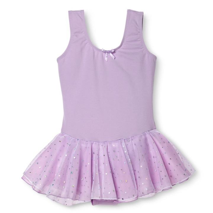 Danz N Motion By Danshuz Girls' Activewear Dress - Lavender (purple) Xs 2-4,