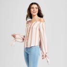 Women's Cropped Pullover Sweater - Xhilaration Rust