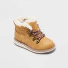 Toddler Boys' Reed Zipper Slip-on Combat Boots - Cat & Jack Cognac