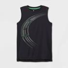 Boys' Sleeveless Run It Out Graphic T-shirt - All In Motion Black