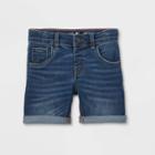 Toddler Boys' Rolled Hem Super Stretch Jean Shorts - Cat & Jack Medium Wash