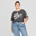 Women's Mtv Plus Size Short Sleeve The Real World Graphic T-shirt (juniors') Charcoal