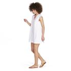 Women's Patchwork Whale Sleeveless V-neck Swim Cover Up - White Xs - Vineyard Vines For Target