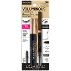 L'oreal Paris Voluminous Mascara And Brow Stylist Cosmetic Set, Black/brown