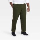 Men's Big & Tall Lightweight Train Pants - All In Motion Olive Green