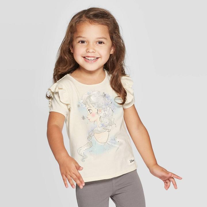 Girls' Disney Frozen 2 Courage Calling Sweatshirt - Cream S, Girl's, Size: