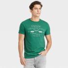 Men's Printed Standard Fit Short Sleeve Crewneck T-shirt - Goodfellow & Co Green/shapes