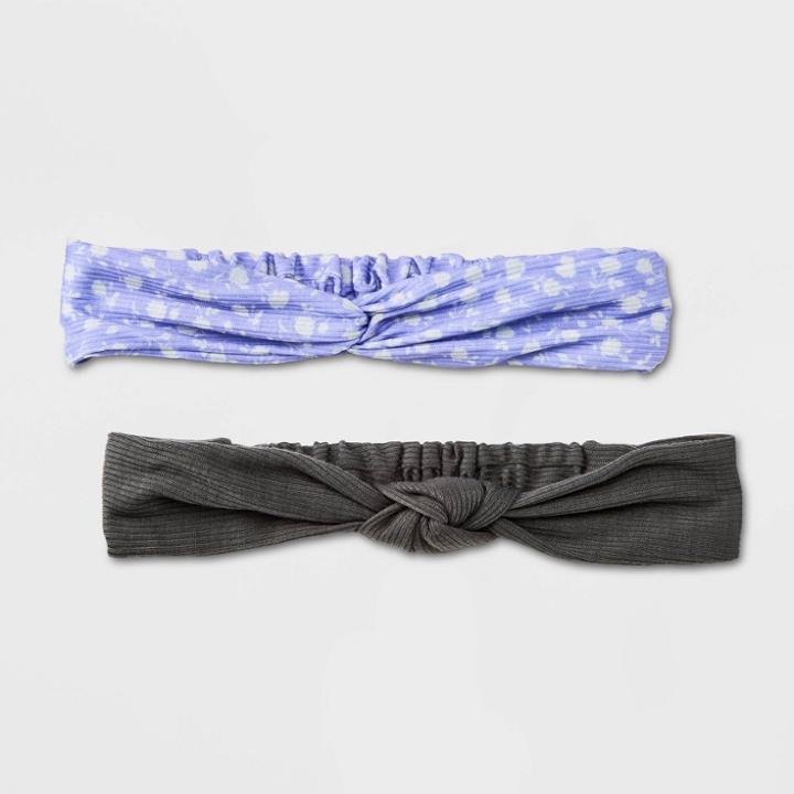 Girls' 2pk Headwraps - Art Class Purple