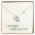 Cathy's Concepts Monogram Special You Open Heart Charm Party Necklace - J, Women's,