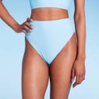 Women's High Leg Cheeky High Waist Bikini Bottom - Wild Fable