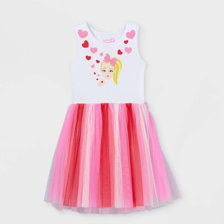 Nickelodeon Girls' Jojo Siwa Tutu Dress - White