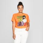 Women's Tupac Plus Size Short Sleeve Keep Ya Head Up Graphic T-shirt (juniors') Neon Orange
