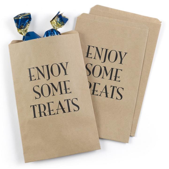 Hortense B. Hewitt 25ct Enjoy Some Treats Treat Bags - Kraft, Earth