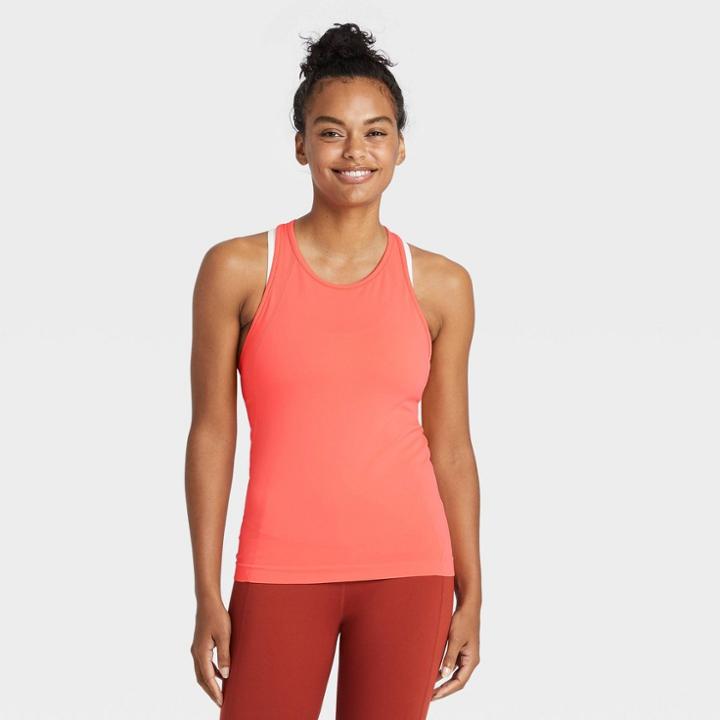 Women's Seamless Core Tank Top - All In Motion Bright Orange