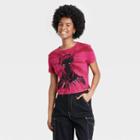 Women's Marvel Black Panther X Nikkolas Smith Short Sleeve Graphic Cropped T-shirt - Pink