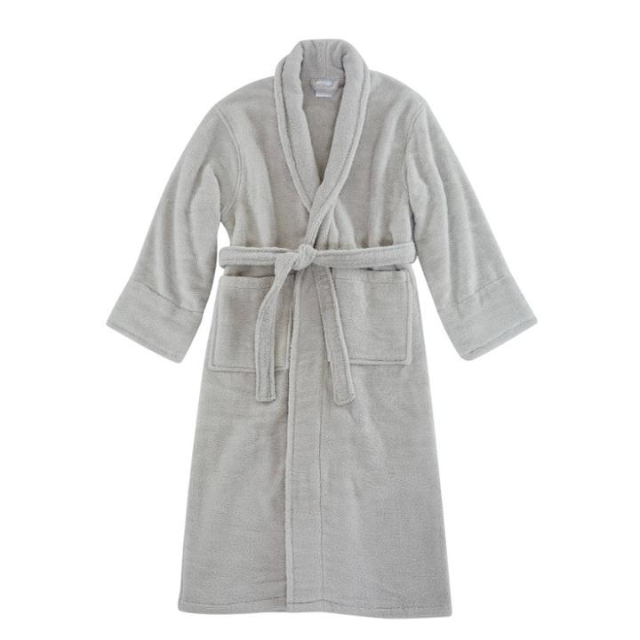 S/m Luxe Zero Twist Bath Robe Gray - Charisma