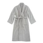 S/m Luxe Zero Twist Bath Robe Gray - Charisma