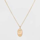 Target Only One You Short Necklace - Gold