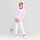 Girls' Llama Hoodie - Cat & Jack Purple