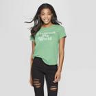 Women's Short Sleeve Shamrock My World Graphic T-shirt - Grayson Threads (juniors') - Green