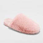 Women's Khloe Faux Fur Scuff - Xhilaration Pink